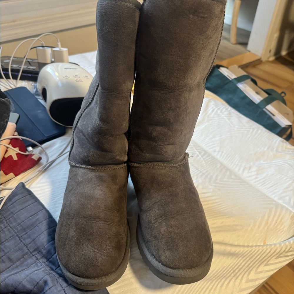 UGG Women's Gray Suede Winter Boots